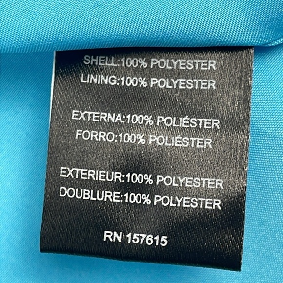 NWT TAHARI ASL Collared Midi Dress In Blue Faux Wrap Long Sleeve Sz 8 - Picture 13 of 14